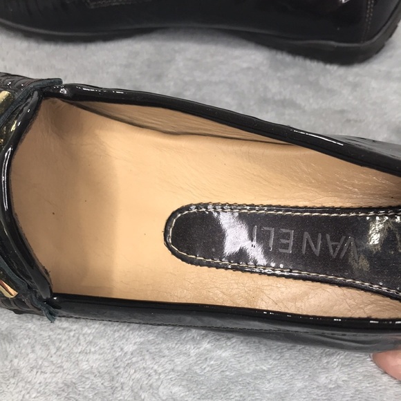 Vaneli Brown Shimmer Leather Driving Loafer Womens Size 7.5 A - Picture 10 of 12